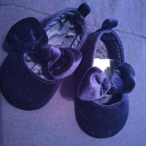 Blue Velvet baby shoes